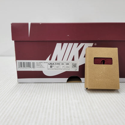 【中古美品】【メンズ】 NIKE ナイキ AIR JORDAN 1 RETRO HIGH OG DZ5485-160 エア ジョーダン 1 レトロ ハイ OG スニーカー シューズ 靴 160-260506-as-07-izu サイズ：26.5cm カラー：WHITE/TEAM RED 万代Net店