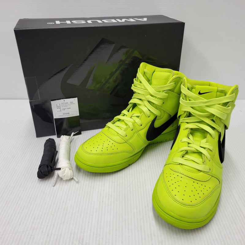 【中古品】【メンズ/レディース】 NIKE ナイキ × AMBUSH アンブッシュ DUNK HI CU7544-300 ダンクハイ スニーカー シューズ 靴 160-260506-as-10-izu サイズ：26cm カラー：ATOMIC GREEN/BLACK-FLASH LIME 万代Net店
