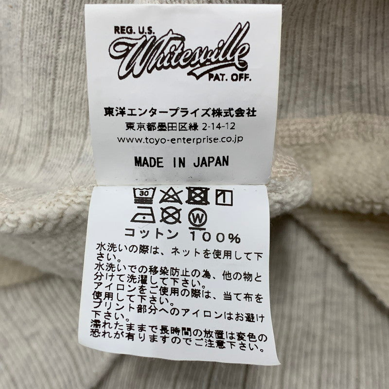 【中古品】【メンズ】 WHITESVILLE ホワイツビル SWEATSHIRT スウェットシャツ 両V トレーナー 長袖 トップス 145-260516-as-29-izu サイズ：S カラー：ホワイト系 万代Net店