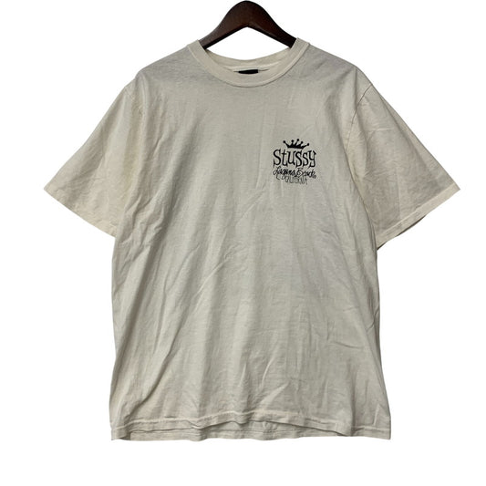 【中古品】【メンズ】 STUSSY ステューシー BEACH HOUSE TEE ビーチ ハウス Tシャツ トップス 142-260516-kh-17-izu サイズ：M カラー：ホワイト 万代Net店