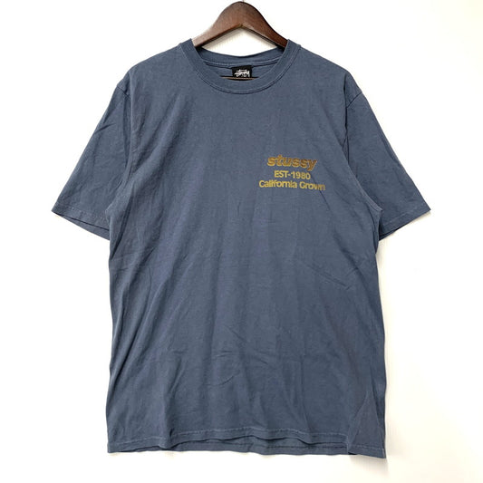 【中古品】【メンズ】 STUSSY ステューシー CALIFORNIA GROWN PIG. DYED TEE Tシャツ トップス 142-260516-kh-18-izu サイズ：M カラー：ネイビー 万代Net店