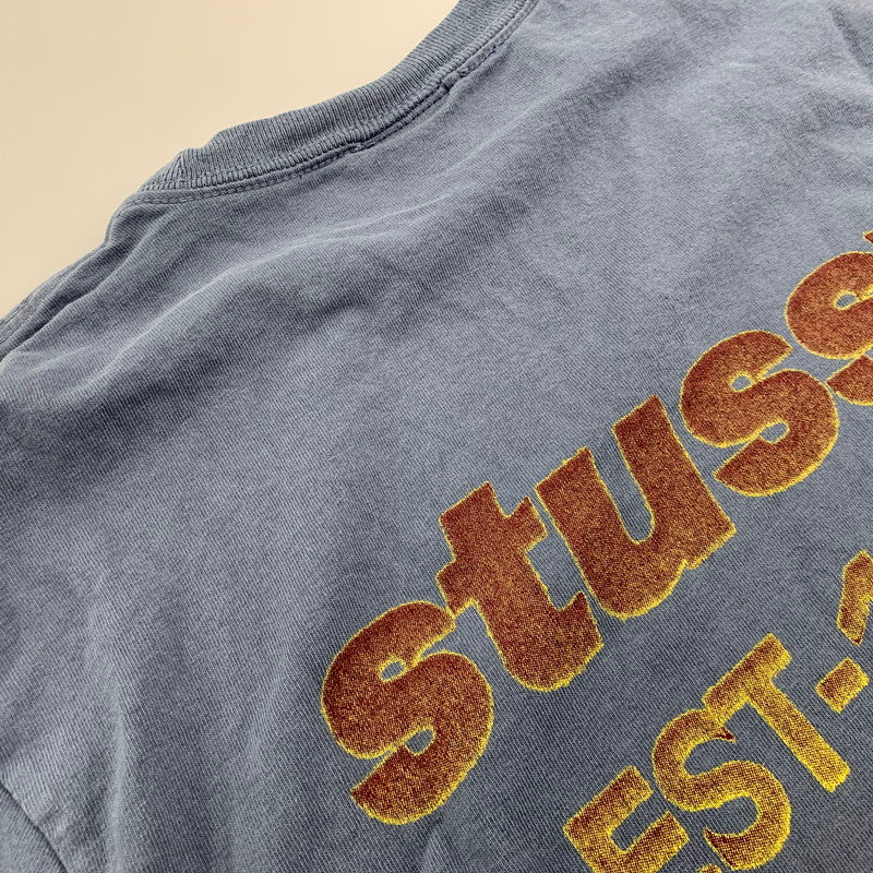 【中古品】【メンズ】 STUSSY ステューシー CALIFORNIA GROWN PIG. DYED TEE Tシャツ トップス 142-260516-kh-18-izu サイズ：M カラー：ネイビー 万代Net店