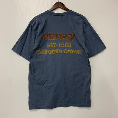 【中古品】【メンズ】 STUSSY ステューシー CALIFORNIA GROWN PIG. DYED TEE Tシャツ トップス 142-260516-kh-18-izu サイズ：M カラー：ネイビー 万代Net店