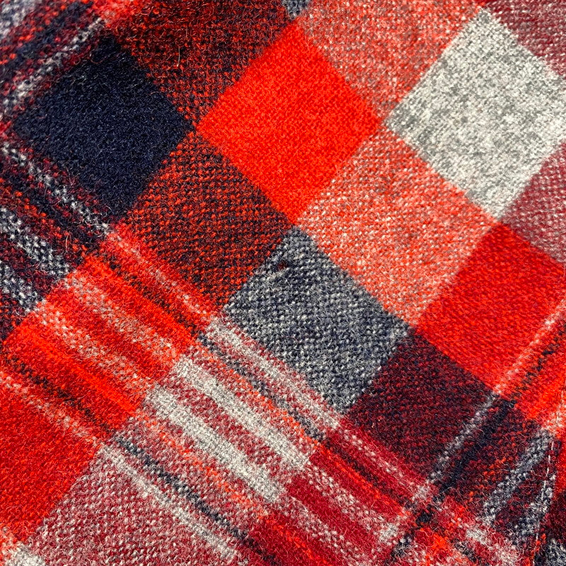 【中古品】【メンズ】 PENDLETON ペンドルトン WOOL WESTERN CHECK SHIRT ウール ウエスタン チェックシャツ 長袖 トップス 146-260506-as-26-izu サイズ：L カラー：レッド系 万代Net店