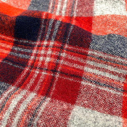 【中古品】【メンズ】 PENDLETON ペンドルトン WOOL WESTERN CHECK SHIRT ウール ウエスタン チェックシャツ 長袖 トップス 146-260506-as-26-izu サイズ：L カラー：レッド系 万代Net店