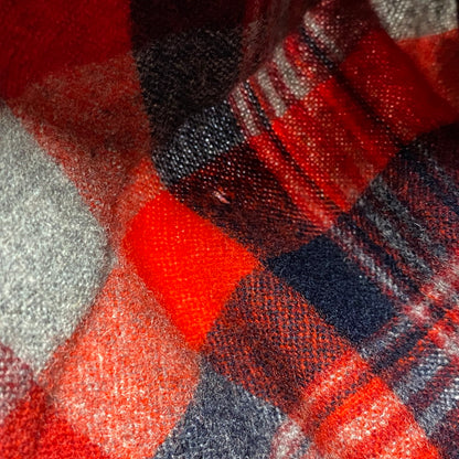 【中古品】【メンズ】 PENDLETON ペンドルトン WOOL WESTERN CHECK SHIRT ウール ウエスタン チェックシャツ 長袖 トップス 146-260506-as-26-izu サイズ：L カラー：レッド系 万代Net店
