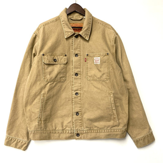 【中古品】【メンズ】 Levi's リーバイス WORKWEAR SUNRISE TRUCKER JACKET PC9-A4820-0023 ワークウェア サンライズ トラッカージャケット アウター 147-260506-as-18-izu サイズ：M カラー：ベージュ 万代Net店