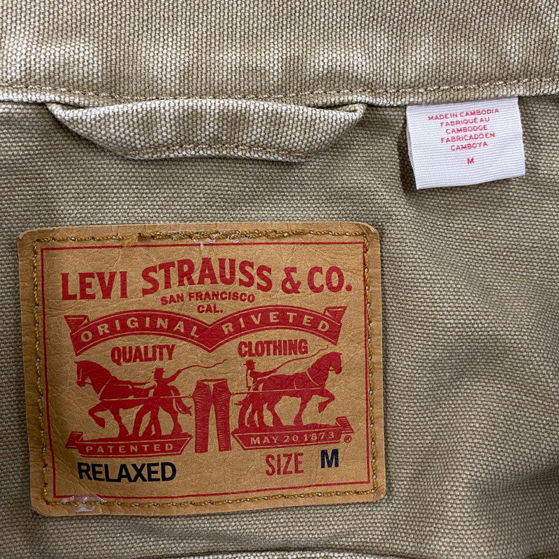 【中古品】【メンズ】 Levi's リーバイス WORKWEAR SUNRISE TRUCKER JACKET PC9-A4820-0023 ワークウェア サンライズ トラッカージャケット アウター 147-260506-as-18-izu サイズ：M カラー：ベージュ 万代Net店