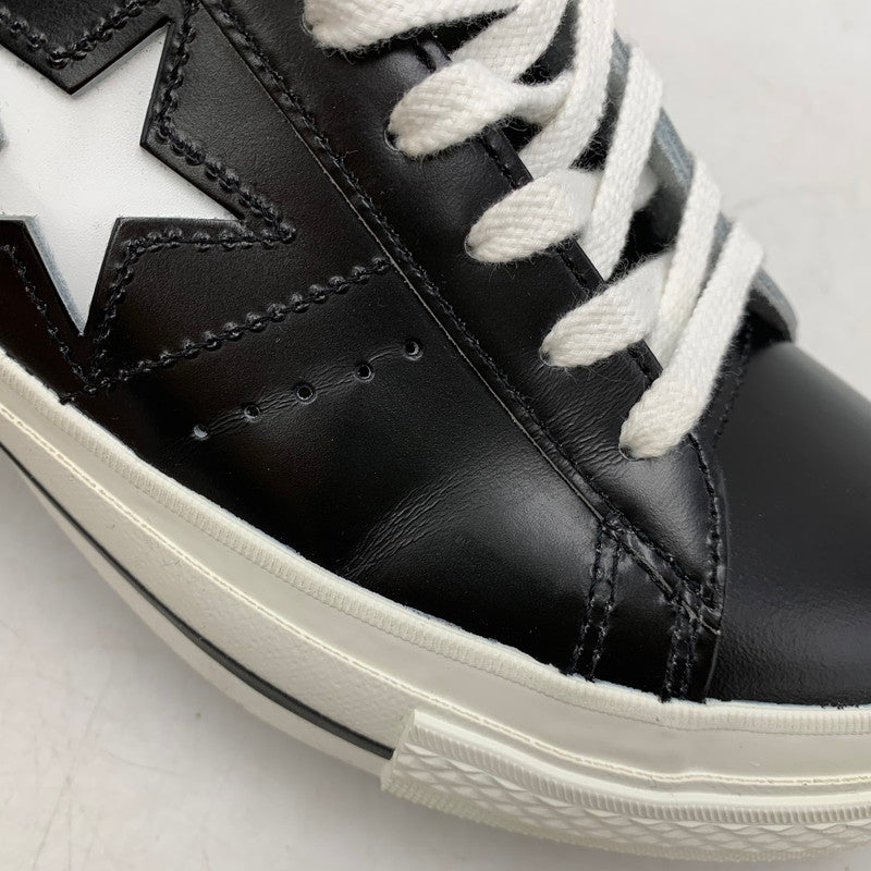 【中古品】【メンズ】 CONVERSE コンバース ONE STAR J ワンスター J 日本製 スニーカー シューズ 靴 162-260506-as-06-izu サイズ：28cm カラー：ブラック×ホワイト 万代Net店