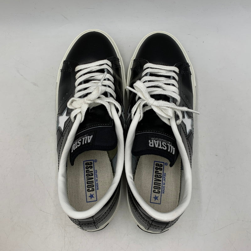 【中古品】【メンズ】 CONVERSE コンバース ONE STAR J ワンスター J 日本製 スニーカー シューズ 靴 162-260506-as-06-izu サイズ：28cm カラー：ブラック×ホワイト 万代Net店