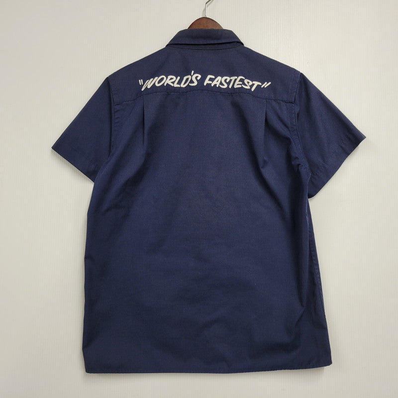 【中古品】【メンズ】 STUSSY ステューシー AUTHENTIC STUSSY EQUIPPED WORK SHIRT オーセンティック ワークシャツ 半袖 142-260513-as-02-izu サイズ：M カラー：ネイビー 万代Net店