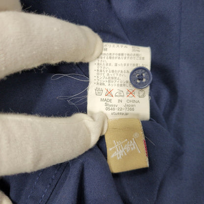 【中古品】【メンズ】 STUSSY ステューシー AUTHENTIC STUSSY EQUIPPED WORK SHIRT オーセンティック ワークシャツ 半袖 142-260513-as-02-izu サイズ：M カラー：ネイビー 万代Net店