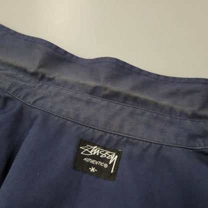 【中古品】【メンズ】 STUSSY ステューシー AUTHENTIC STUSSY EQUIPPED WORK SHIRT オーセンティック ワークシャツ 半袖 142-260513-as-02-izu サイズ：M カラー：ネイビー 万代Net店