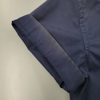 【中古品】【メンズ】 STUSSY ステューシー AUTHENTIC STUSSY EQUIPPED WORK SHIRT オーセンティック ワークシャツ 半袖 142-260513-as-02-izu サイズ：M カラー：ネイビー 万代Net店