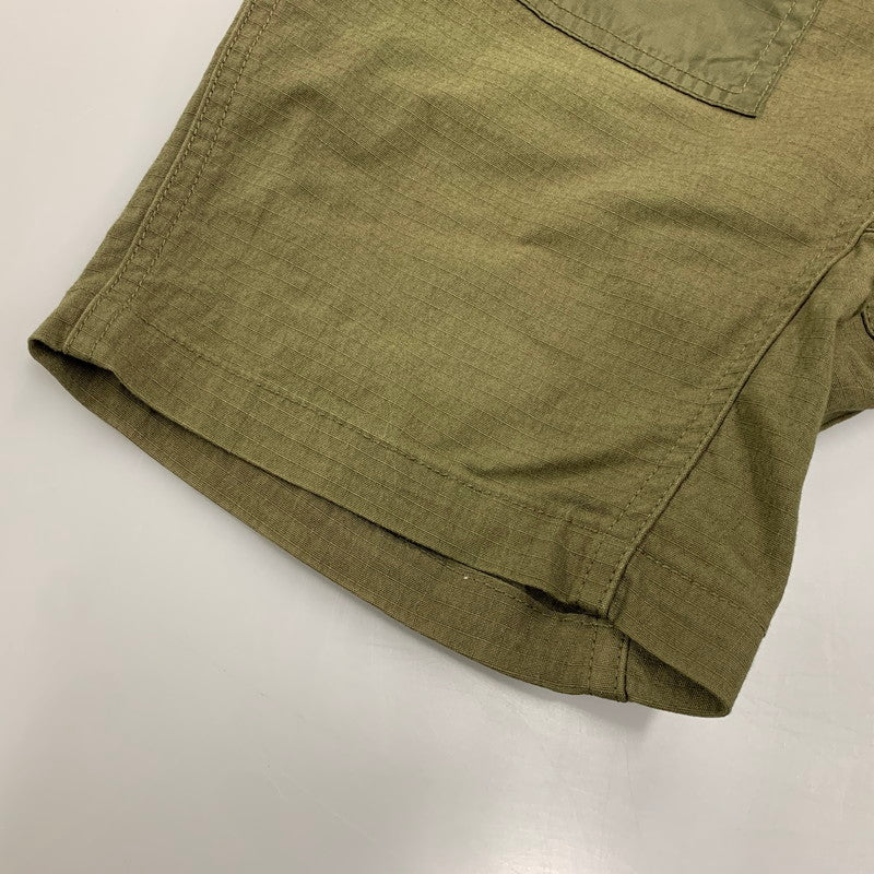 【中古品】【メンズ】 Gramicci グラミチ × BRIEFING ブリーフィング × BEAMS ビームス CARGO SHORTS GMP-17S154 カーゴショーツ 別注 ショートパンツ 155-260512-as-12-izu サイズ：S カラー：カーキ 万代Net店