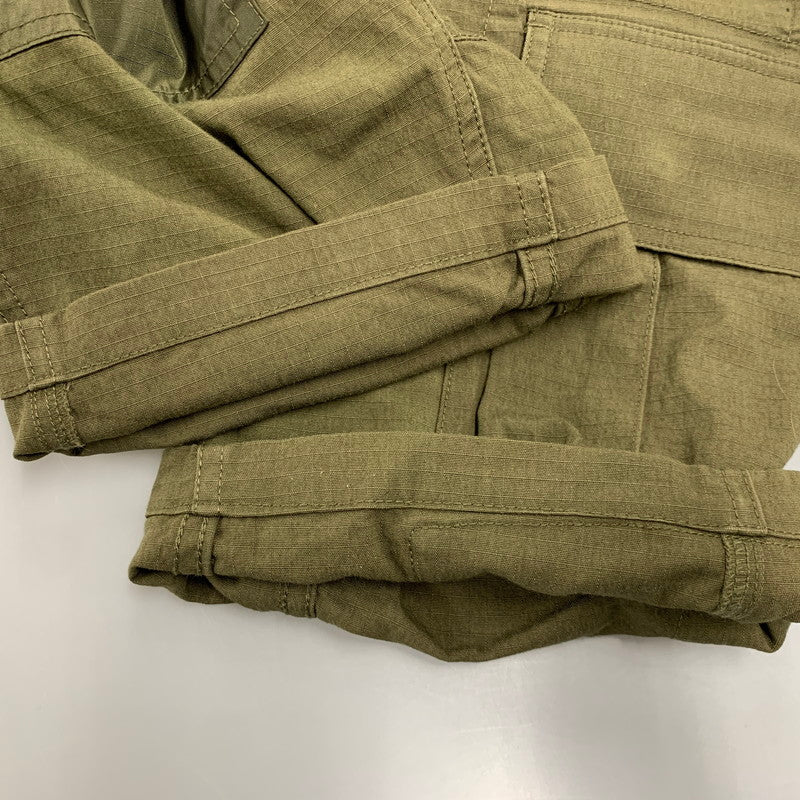 【中古品】【メンズ】 Gramicci グラミチ × BRIEFING ブリーフィング × BEAMS ビームス CARGO SHORTS GMP-17S154 カーゴショーツ 別注 ショートパンツ 155-260512-as-12-izu サイズ：S カラー：カーキ 万代Net店