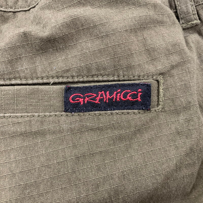 【中古品】【メンズ】 Gramicci グラミチ × BRIEFING ブリーフィング × BEAMS ビームス CARGO SHORTS GMP-17S154 カーゴショーツ 別注 ショートパンツ 155-260512-as-12-izu サイズ：S カラー：カーキ 万代Net店