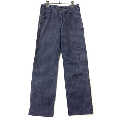 【中古品】【メンズ】 OR SLOW オアスロウ ZIPFLY FRENCH WORK PANTS フレンチ ワーク パンツ ボトムス 156-260516-kh-19-izu サイズ：1 カラー：ネイビー 万代Net店