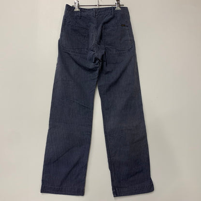 【中古品】【メンズ】 OR SLOW オアスロウ ZIPFLY FRENCH WORK PANTS フレンチ ワーク パンツ ボトムス 156-260516-kh-19-izu サイズ：1 カラー：ネイビー 万代Net店