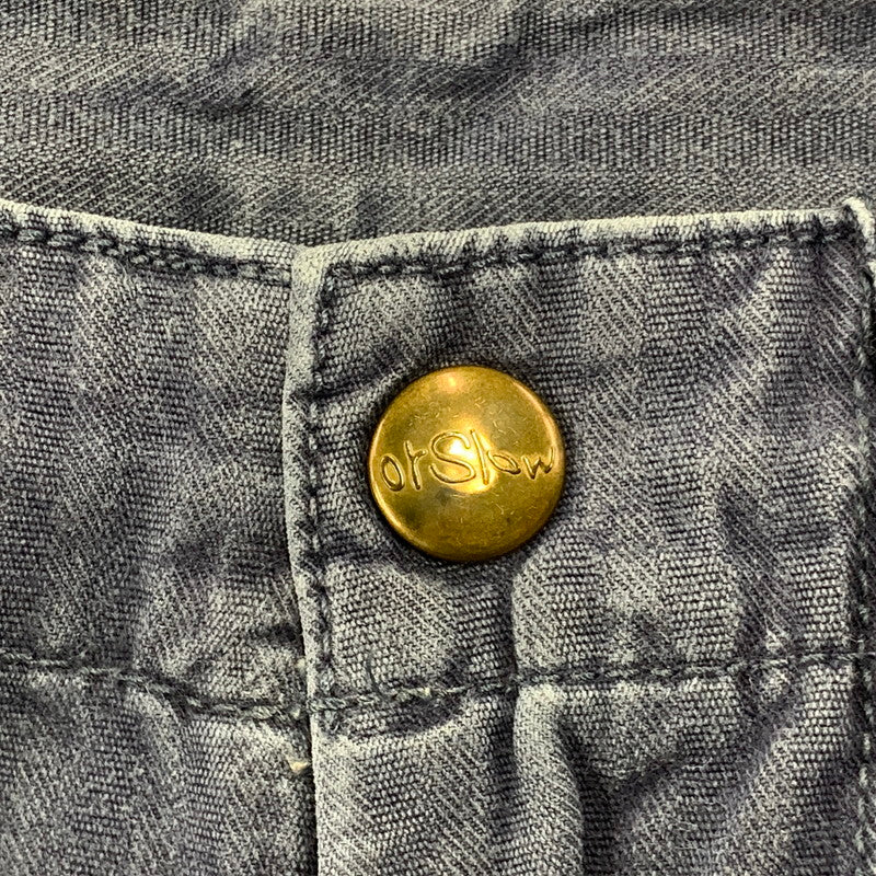【中古品】【メンズ】 OR SLOW オアスロウ ZIPFLY FRENCH WORK PANTS フレンチ ワーク パンツ ボトムス 156-260516-kh-19-izu サイズ：1 カラー：ネイビー 万代Net店