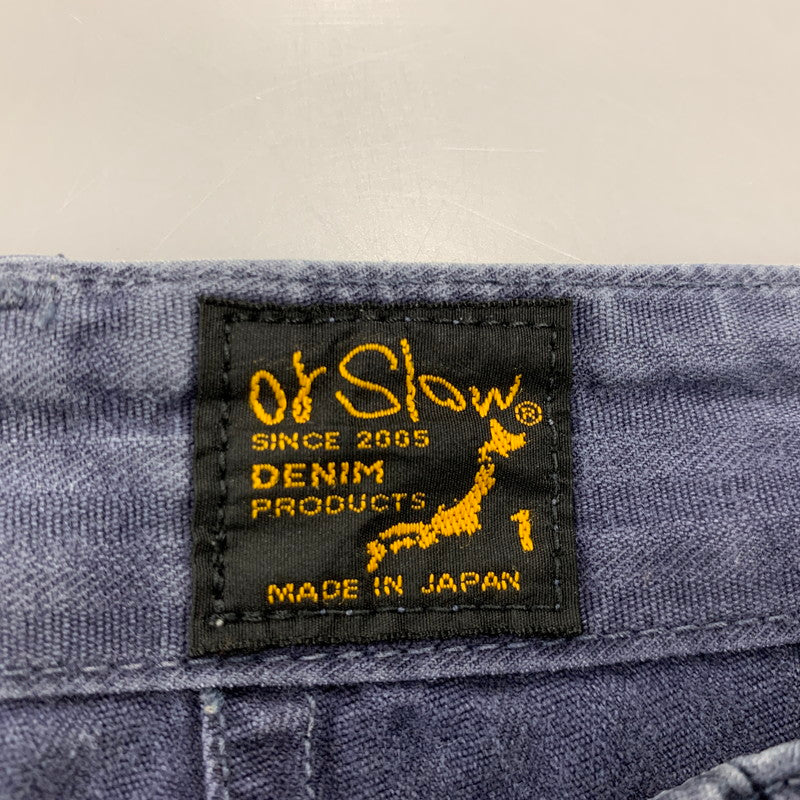【中古品】【メンズ】 OR SLOW オアスロウ ZIPFLY FRENCH WORK PANTS フレンチ ワーク パンツ ボトムス 156-260516-kh-19-izu サイズ：1 カラー：ネイビー 万代Net店
