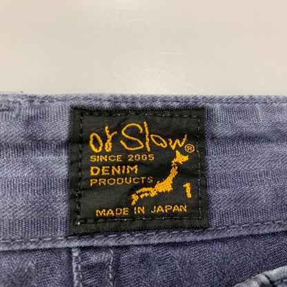 【中古品】【メンズ】 OR SLOW オアスロウ ZIPFLY FRENCH WORK PANTS フレンチ ワーク パンツ ボトムス 156-260516-kh-19-izu サイズ：1 カラー：ネイビー 万代Net店
