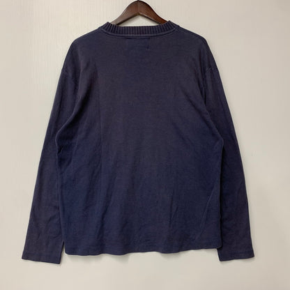 【中古品】【メンズ】 RAF SIMONS ラフシモンズ × FRED PERRY フレッドペリー SM2104 PATCH LOGO KNIT パッチ ロゴ ニット トップス 141-260516-kh-04-izu サイズ：38 カラー：ネイビー 万代Net店