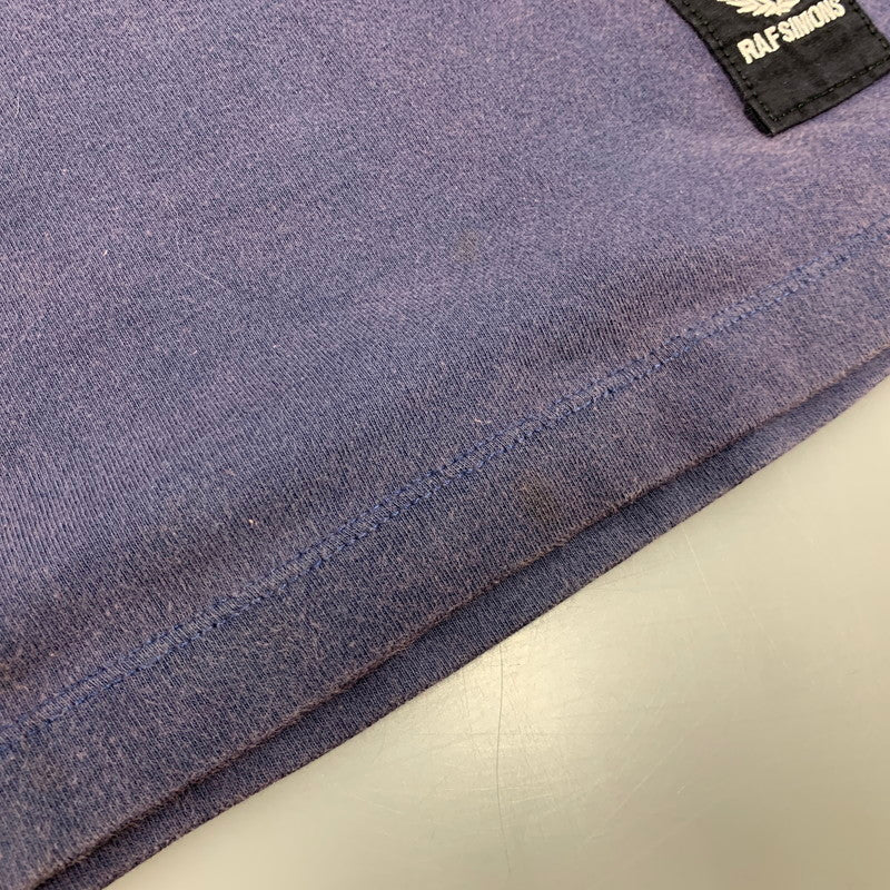 【中古品】【メンズ】 RAF SIMONS ラフシモンズ × FRED PERRY フレッドペリー SM2104 PATCH LOGO KNIT パッチ ロゴ ニット トップス 141-260516-kh-04-izu サイズ：38 カラー：ネイビー 万代Net店