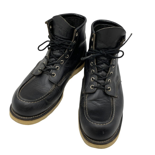 【中古品】【メンズ】 RED WING レッドウィング IRISH SETTER MOC TOE BOOTS 8130 アイリッシュセッター モックトゥブーツ 刺繍羽タグ シューズ 靴 164-260506-as-04-izu サイズ：11 1/2 2E カラー：ブラック 万代Net店