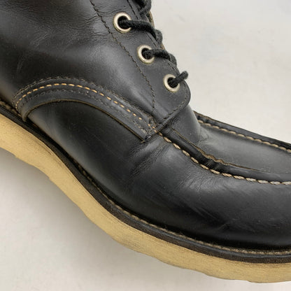 【中古品】【メンズ】 RED WING レッドウィング IRISH SETTER MOC TOE BOOTS 8130 アイリッシュセッター モックトゥブーツ 刺繍羽タグ シューズ 靴 164-260506-as-04-izu サイズ：11 1/2 2E カラー：ブラック 万代Net店