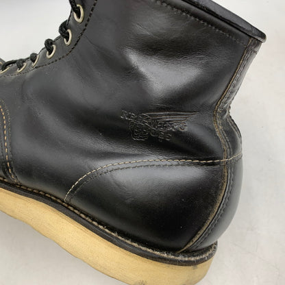 【中古品】【メンズ】 RED WING レッドウィング IRISH SETTER MOC TOE BOOTS 8130 アイリッシュセッター モックトゥブーツ 刺繍羽タグ シューズ 靴 164-260506-as-04-izu サイズ：11 1/2 2E カラー：ブラック 万代Net店