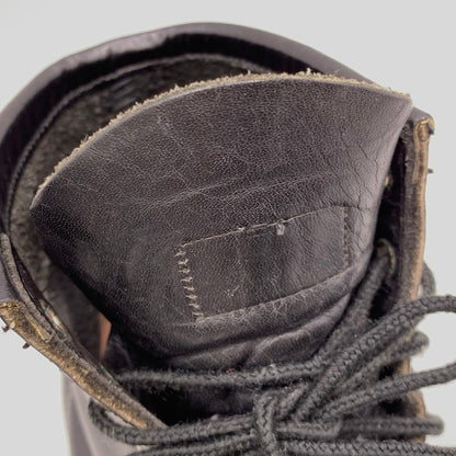 【中古品】【メンズ】 RED WING レッドウィング IRISH SETTER MOC TOE BOOTS 8130 アイリッシュセッター モックトゥブーツ 刺繍羽タグ シューズ 靴 164-260506-as-04-izu サイズ：11 1/2 2E カラー：ブラック 万代Net店