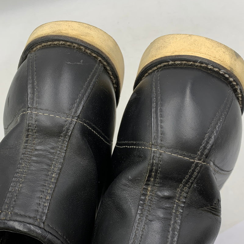 【中古品】【メンズ】 RED WING レッドウィング IRISH SETTER MOC TOE BOOTS 8130 アイリッシュセッター モックトゥブーツ 刺繍羽タグ シューズ 靴 164-260506-as-04-izu サイズ：11 1/2 2E カラー：ブラック 万代Net店