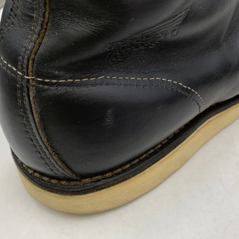 【中古品】【メンズ】 RED WING レッドウィング IRISH SETTER MOC TOE BOOTS 8130 アイリッシュセッター モックトゥブーツ 刺繍羽タグ シューズ 靴 164-260506-as-04-izu サイズ：11 1/2 2E カラー：ブラック 万代Net店