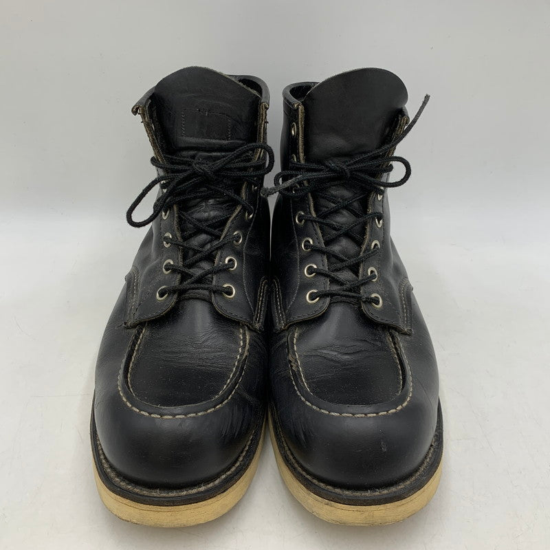【中古品】【メンズ】 RED WING レッドウィング IRISH SETTER MOC TOE BOOTS 8130 アイリッシュセッター モックトゥブーツ 刺繍羽タグ シューズ 靴 164-260506-as-04-izu サイズ：11 1/2 2E カラー：ブラック 万代Net店