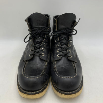【中古品】【メンズ】 RED WING レッドウィング IRISH SETTER MOC TOE BOOTS 8130 アイリッシュセッター モックトゥブーツ 刺繍羽タグ シューズ 靴 164-260506-as-04-izu サイズ：11 1/2 2E カラー：ブラック 万代Net店