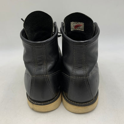 【中古品】【メンズ】 RED WING レッドウィング IRISH SETTER MOC TOE BOOTS 8130 アイリッシュセッター モックトゥブーツ 刺繍羽タグ シューズ 靴 164-260506-as-04-izu サイズ：11 1/2 2E カラー：ブラック 万代Net店