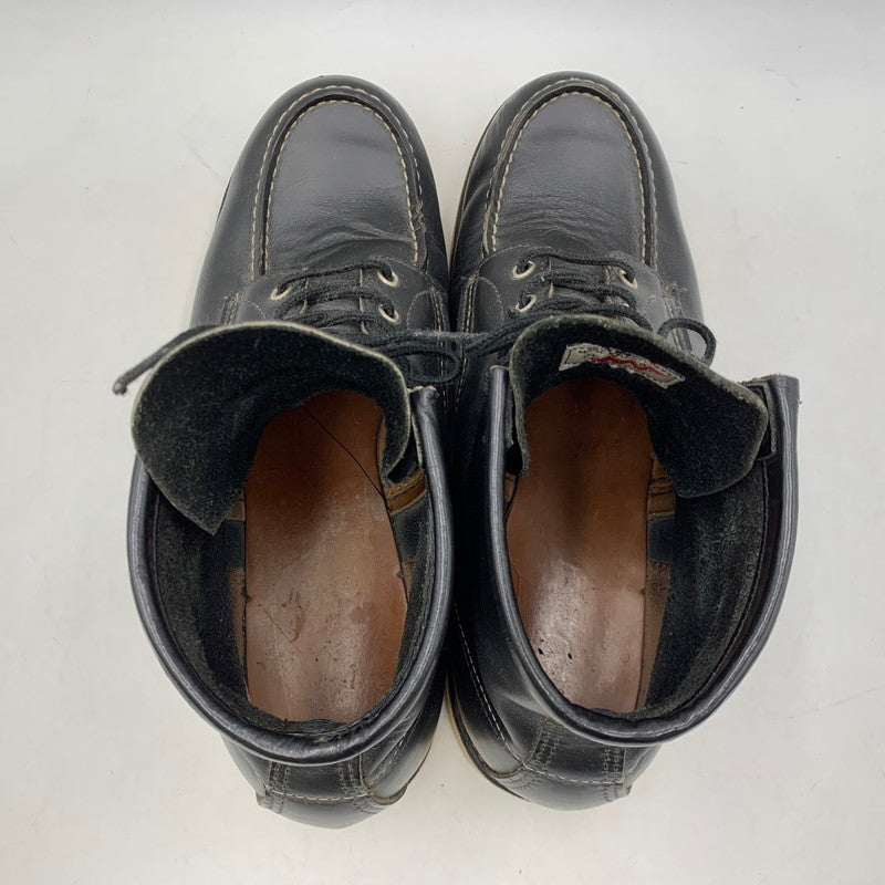 【中古品】【メンズ】 RED WING レッドウィング IRISH SETTER MOC TOE BOOTS 8130 アイリッシュセッター モックトゥブーツ 刺繍羽タグ シューズ 靴 164-260506-as-04-izu サイズ：11 1/2 2E カラー：ブラック 万代Net店