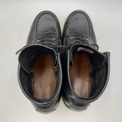 【中古品】【メンズ】 RED WING レッドウィング IRISH SETTER MOC TOE BOOTS 8130 アイリッシュセッター モックトゥブーツ 刺繍羽タグ シューズ 靴 164-260506-as-04-izu サイズ：11 1/2 2E カラー：ブラック 万代Net店
