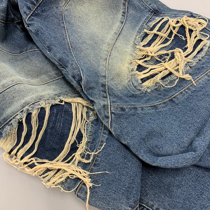 【中古品】【メンズ】 STILL WATER スティルウォーター CRASH WIDE DENIM PANTS クラッシュ ワイド デニム パンツ ボトムス 153-260516-kh-20-izu カラー：インディゴ 万代Net店