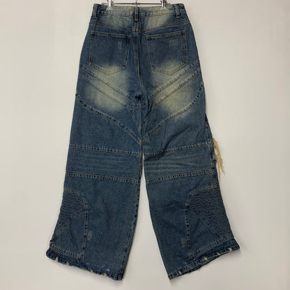 【中古品】【メンズ】 STILL WATER スティルウォーター CRASH WIDE DENIM PANTS クラッシュ ワイド デニム パンツ ボトムス 153-260516-kh-20-izu カラー：インディゴ 万代Net店