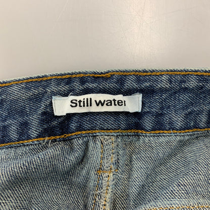【中古品】【メンズ】 STILL WATER スティルウォーター CRASH WIDE DENIM PANTS クラッシュ ワイド デニム パンツ ボトムス 153-260516-kh-20-izu カラー：インディゴ 万代Net店