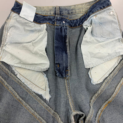 【中古品】【メンズ】 STILL WATER スティルウォーター CRASH WIDE DENIM PANTS クラッシュ ワイド デニム パンツ ボトムス 153-260516-kh-20-izu カラー：インディゴ 万代Net店