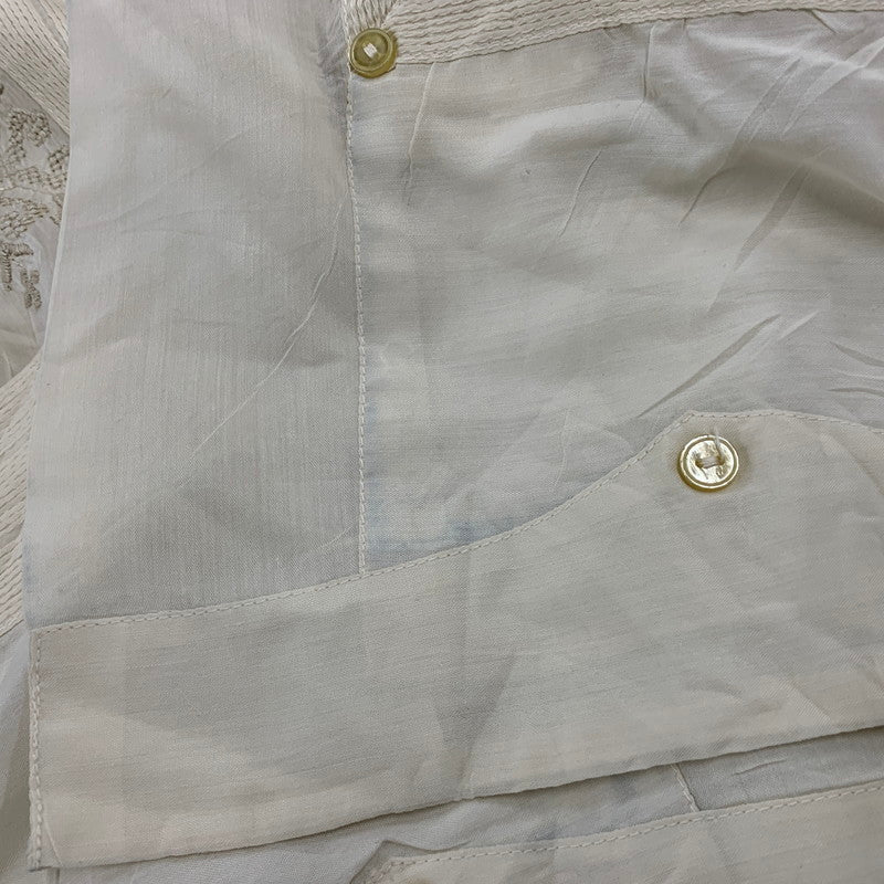【中古品】【メンズ】 GUAYA TECA グワヤテカ CUBA SHIRT キューバ シャツ トップス 146-260516-kh-03-izu サイズ：XL カラー：クリーム 万代Net店