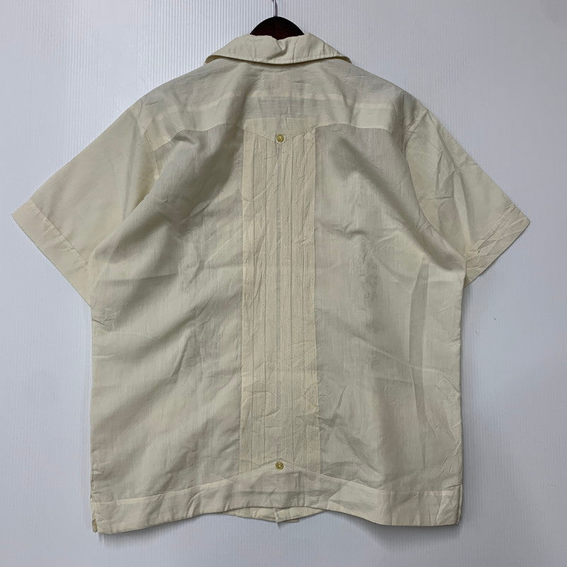 【中古品】【メンズ】 GUAYA TECA グワヤテカ CUBA SHIRT キューバ シャツ トップス 146-260516-kh-03-izu サイズ：XL カラー：クリーム 万代Net店