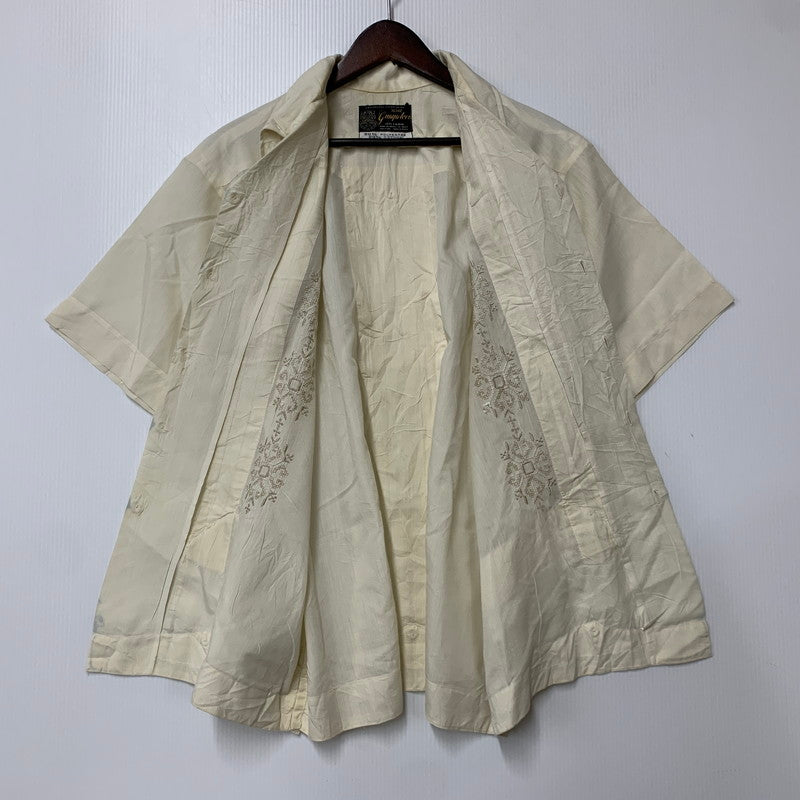 【中古品】【メンズ】 GUAYA TECA グワヤテカ CUBA SHIRT キューバ シャツ トップス 146-260516-kh-03-izu サイズ：XL カラー：クリーム 万代Net店