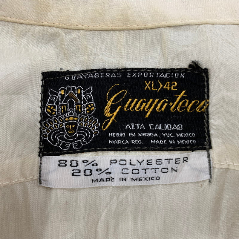 【中古品】【メンズ】 GUAYA TECA グワヤテカ CUBA SHIRT キューバ シャツ トップス 146-260516-kh-03-izu サイズ：XL カラー：クリーム 万代Net店