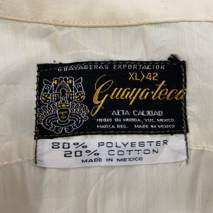 【中古品】【メンズ】 GUAYA TECA グワヤテカ CUBA SHIRT キューバ シャツ トップス 146-260516-kh-03-izu サイズ：XL カラー：クリーム 万代Net店