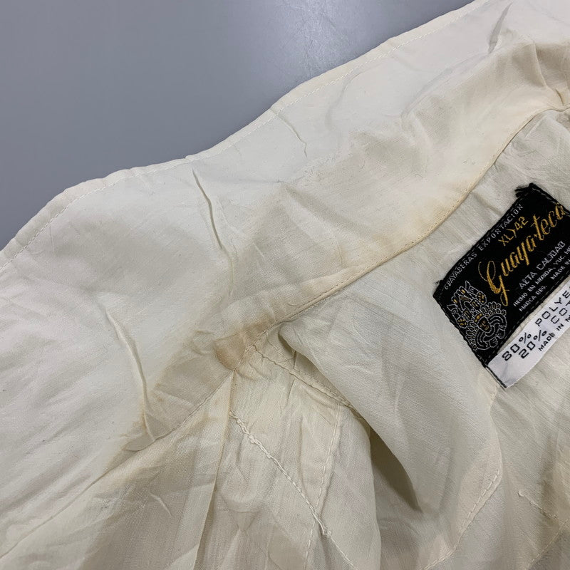 【中古品】【メンズ】 GUAYA TECA グワヤテカ CUBA SHIRT キューバ シャツ トップス 146-260516-kh-03-izu サイズ：XL カラー：クリーム 万代Net店