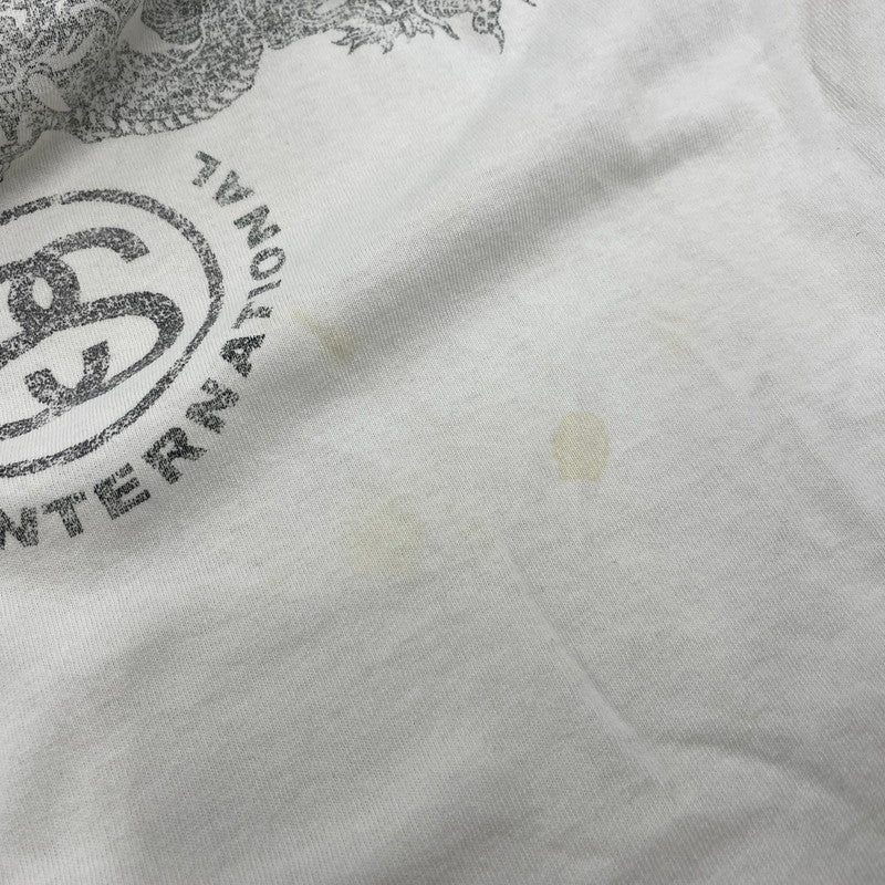【中古品】【メンズ】 OLD STUSSY オールドステューシー USA製 両シングル 紺タグ 90S DRAGON SS TEE ドラゴン ショートスリーブ ティー トップス 半袖 142-260506-cs-13-izu サイズ：L カラー：ホワイト 万代Net店